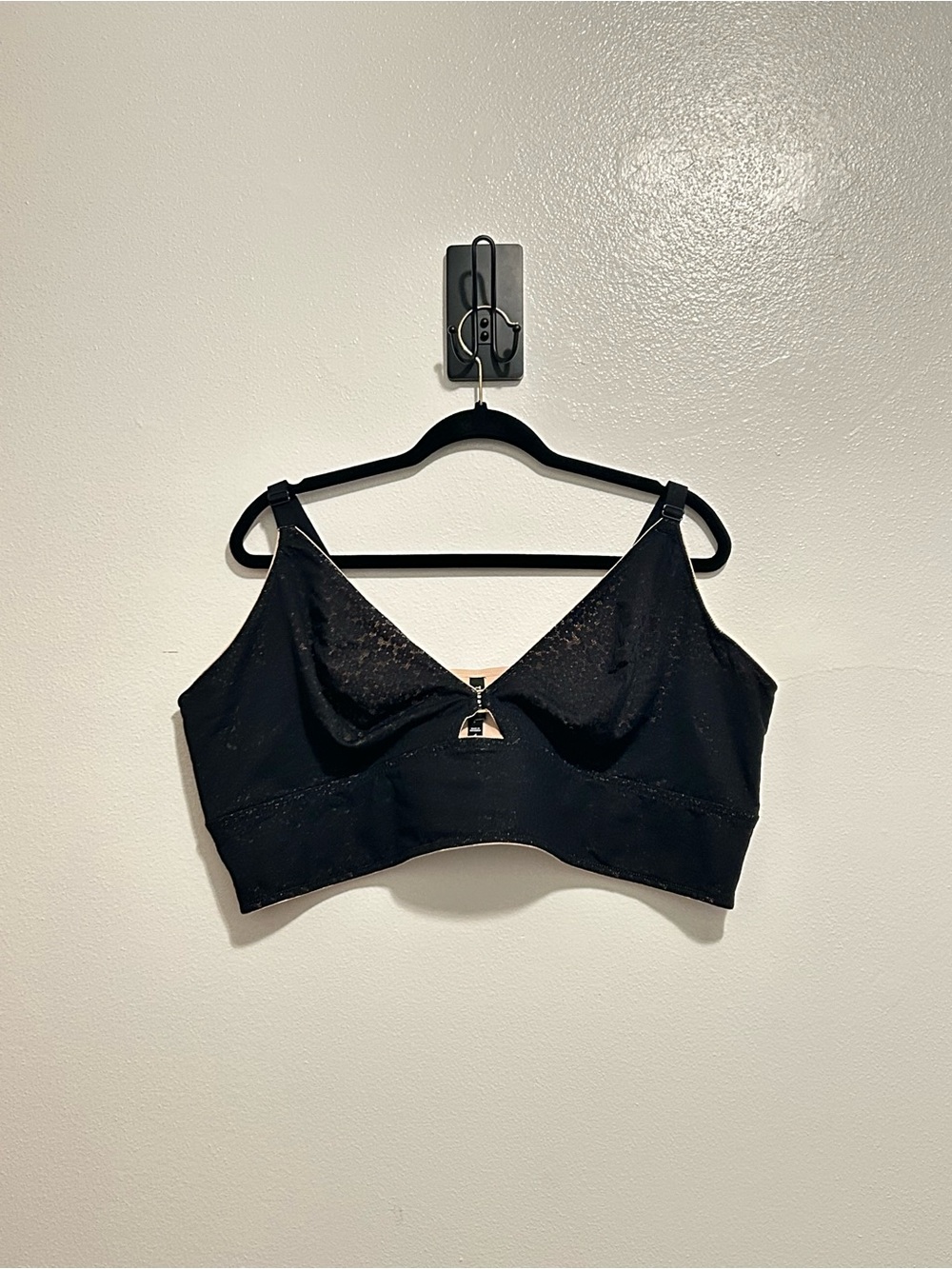 NWOT Torrid CURV Lila Unlined Lace Longline Bralette Black 4 4X